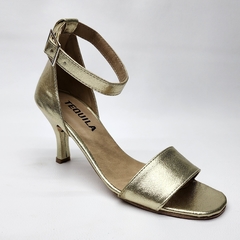 Sandalias MORIA metalizado oro platino