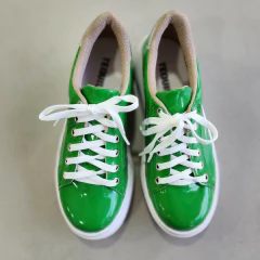 Zapatillas Buenos Aires charol verde edición limitada - comprar online
