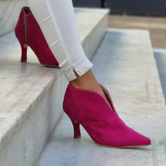 Botas CATANIA gamuzado fucsia - comprar online
