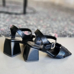Sandalias ALEXIA metalizado negro - comprar online