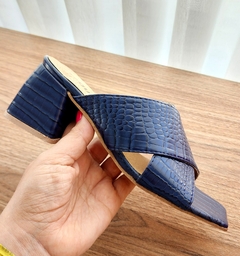 Suecos LOLA croco azul
