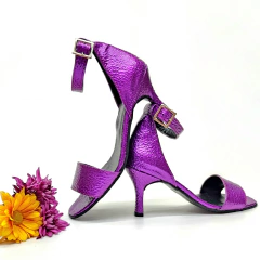 Sandalias MORIA charol metalizado violeta