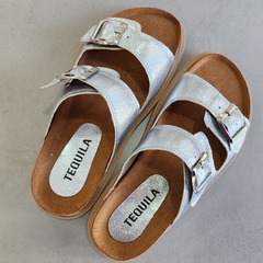 Sandalias PAOLA metalizado plata - comprar online