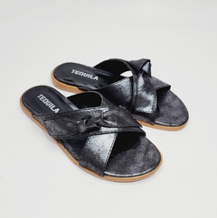 Sandalias ELENA metalizado peltre - comprar online