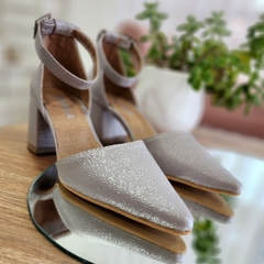 Stilettos LETIZIA metalizado Bristol Plata - comprar online
