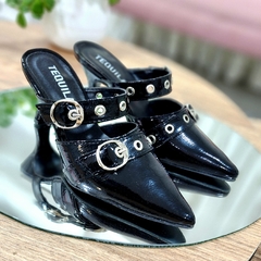 Suecos KATE charol negro