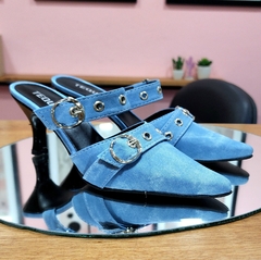 Suecos KATE simil Jean con taco negro