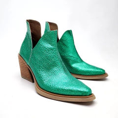 Texanas CAFAYATE Verde charol metalizado - comprar online