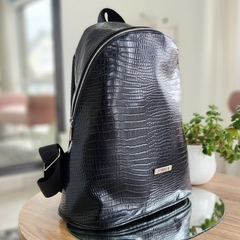 Mochila MAGNOLIA croco negro