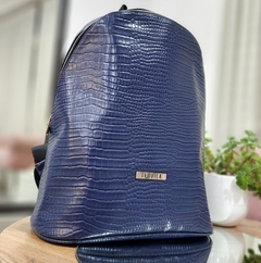 Mochila MAGNOLIA croco azul