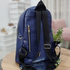 Mochila MAGNOLIA croco azul en internet