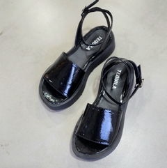Sandalias MAJO charol negro - comprar online