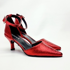 Stilettos MÁXIMA metalizado rojo - comprar online
