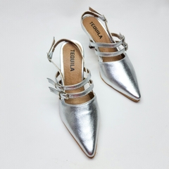 Stilettos CECILIA metalizado plata en internet
