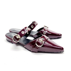 Mules CALU charol bordó - comprar online