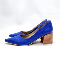 Stilettos Folia azul francia graneado - comprar online