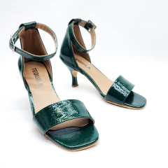 Sandalias MORIA charol verde inglés - tienda online