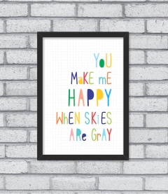 Quadro You Make Me Happy na internet