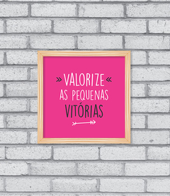 Quadro Pequenas Vitórias na internet