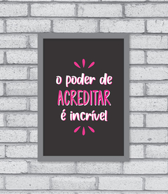Quadro Acredite - comprar online