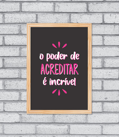 Quadro Acredite na internet