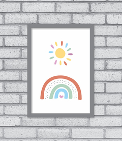 Quadro Sol e Arco-íris - loja online