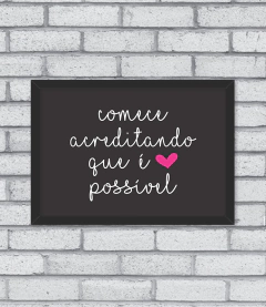 Quadro É Possível - Pendurama Quadros e Artigos de Decoração