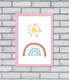 Quadro Sol e Arco-íris - comprar online