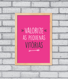 Quadro Pequenas Vitórias na internet