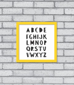 Quadro Alfabeto P&B - loja online