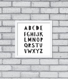 Quadro Alfabeto P&B