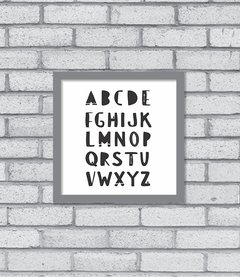Quadro Alfabeto P&B - comprar online