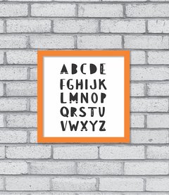 Quadro Alfabeto P&B - Pendurama Quadros e Artigos de Decoração