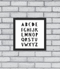 Quadro Alfabeto P&B - comprar online