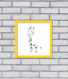 Quadro Girafa Aqua
