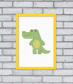 Quadro Jacaré Aqua - comprar online