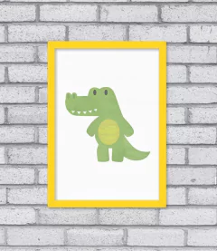 Quadro Jacaré Aqua - comprar online