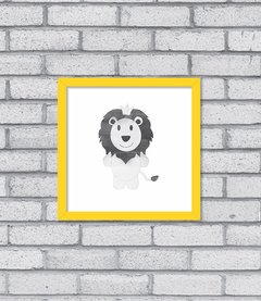 Quadro Leão Aqua