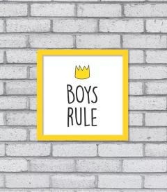 Quadro Boys Rule - loja online