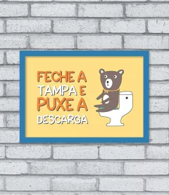 Quadro Puxe a Descarga - Pendurama Quadros e Artigos de Decoração