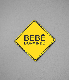 Placa Bebê Dormindo