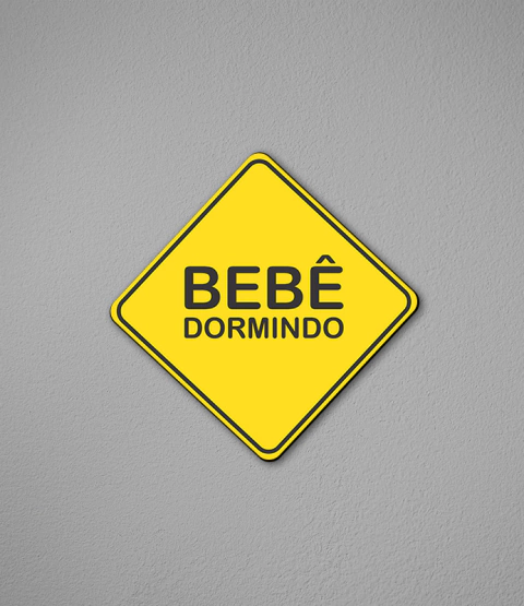 Placa Bebê Dormindo