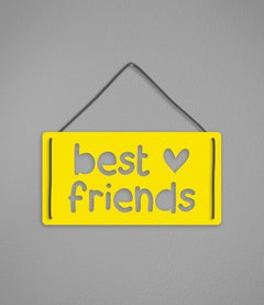 Plaquinha Best Friends na internet
