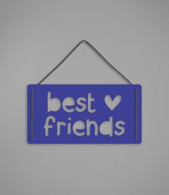Plaquinha Best Friends - Pendurama Quadros e Artigos de Decoração