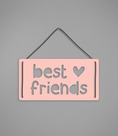 Plaquinha Best Friends na internet