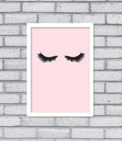 Quadro Cílios Make Up - Pendurama Quadros e Artigos de Decoração