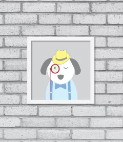 Quadro Hipster Puppy - loja online