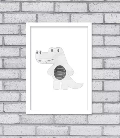 Quadro Jacaré Aqua - loja online