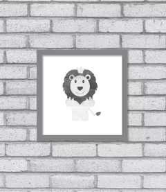 Quadro Leão Aqua - Pendurama Quadros e Artigos de Decoração