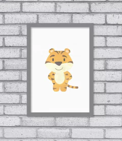 Imagem do Quadro Tigre Aqua